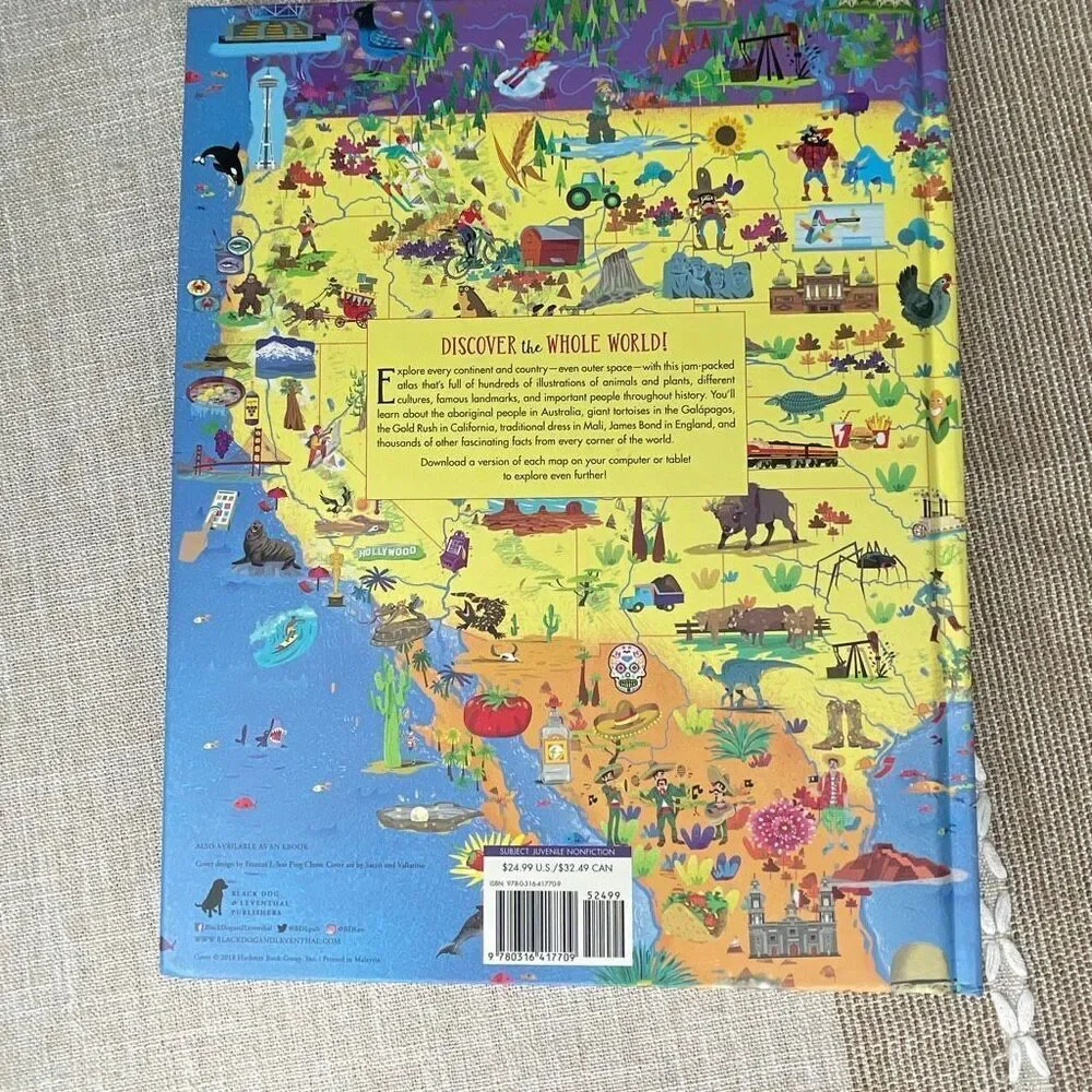 Maps of the World an Illustrated children’s atlas of adventure, couture and disc - Picture 3 of 7